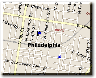 Map of Olney Presbyterian Church
